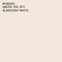 #F2E8DD - Albescent White Color Image
